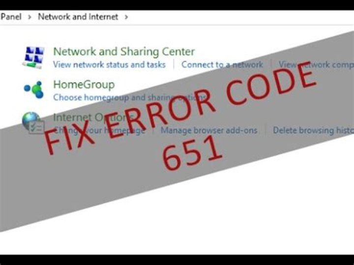 How do I fix error code 651?